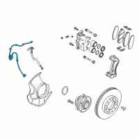 OEM Hyundai Santa Fe Sensor Assembly-Abs Front Wheel , R Diagram - 95671-2W000