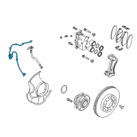 OEM Kia Sorento Sensor Assembly-Abs Front Wheel Diagram - 956702P000