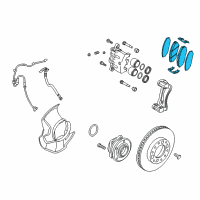 OEM Kia Sorento Pad Kit-Front Disc BRAK Diagram - 581011UA00