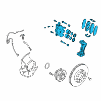 OEM 2014 Kia Sorento Front Brake Assembly, Left Diagram - 581101U500