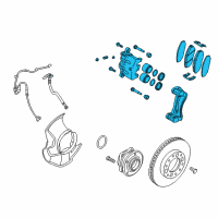 OEM 2013 Kia Sorento Front Brake Assembly, Left Diagram - 581101U100