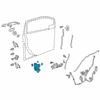 OEM Chevrolet Spark Latch Diagram - 95380550