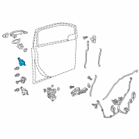 OEM 2016 Chevrolet Spark Upper Hinge Diagram - 95366509