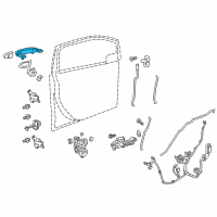 OEM 2017 Chevrolet Spark Handle, Outside Diagram - 42417204