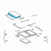 OEM 2003 Toyota Camry Weatherstrip Diagram - 63251-AA010