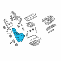 OEM Chrysler Cover-Timing Case Diagram - 4892138AB