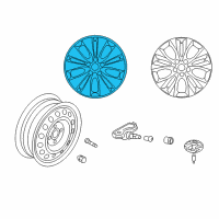 OEM 2017 Hyundai Azera 18 Inch Wheel Diagram - 52910-3V760