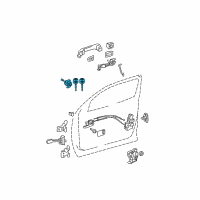 OEM 2013 Toyota Tundra Cylinder & Keys Diagram - 69052-0C020