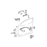 OEM 2015 Toyota Tundra Lock Rod Diagram - 69312-0C030