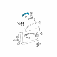 OEM 2009 Toyota Sequoia Handle, Outside Diagram - 69210-0C030-C0