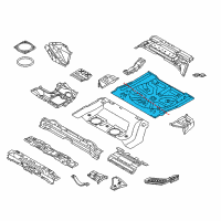 OEM Nissan Murano Floor-Rear, Rear Diagram - G4514-1GRMA