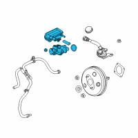 OEM 2014 Ford Fiesta Master Cylinder Diagram - AE8Z-2140-G