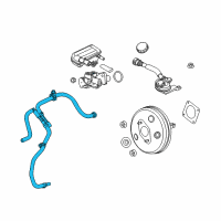 OEM Ford Fiesta Vacuum Tube Diagram - D2BZ-9C490-C