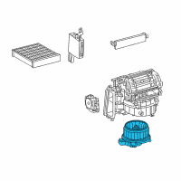 OEM 2014 Lexus RX350 Motor Sub-Assy, Blower Diagram - 87103-0E080