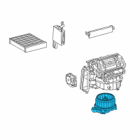 OEM 2013 Lexus RX450h Motor Sub-Assy, Blower Diagram - 87103-48100