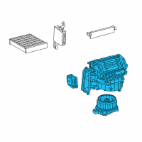 OEM 2014 Lexus RX350 Blower Assembly Diagram - 87130-0E091