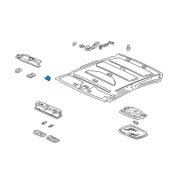 OEM 2000 Honda Odyssey Holder, Sunvisor *YR169L* (MILD BEIGE) Diagram - 88217-S04-003ZG