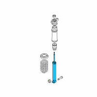 OEM 2013 Kia Sportage Rear Shock Absorber Assembly Diagram - 553113W460