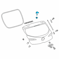 OEM Toyota Corolla Hinge Diagram - 68810-12050