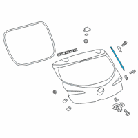 OEM 2019 Toyota Corolla Lift Cylinder Diagram - 68950-0WE20