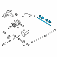 OEM 2018 Kia Sportage Shaft Assembly-Drive Rear Diagram - 49600D7000