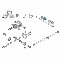 OEM 2021 Kia Sportage Boot Kit-Front Axle Wheel Diagram - 49641D7000