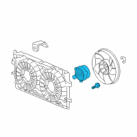 OEM 2005 Pontiac Grand Prix Fan Motor Diagram - 89018696