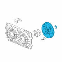OEM Pontiac Fan Motor Diagram - 89018693