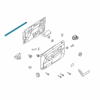 OEM 2009 Ford Focus Belt Weatherstrip Diagram - 8S4Z-6321456-A