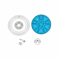 OEM 2014 Infiniti Q60 Rear Wheel Rim Diagram - D0C00-1NY4A