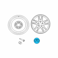 OEM Infiniti Ornament - Disc Wheel Diagram - D0342-1A31A