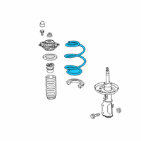 OEM 2022 Cadillac XT4 Coil Spring Diagram - 84417045