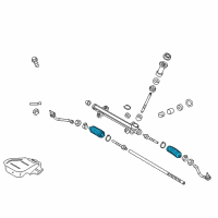 OEM Hyundai Sonata Bellows-Steering Gear Box Diagram - 57728-3Q000