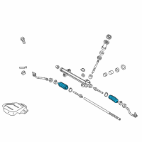 OEM 2011 Hyundai Sonata Bellows-Steering Gear Box Diagram - 57728-3Q000