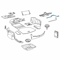 OEM 2002 Lexus LS430 Handle, Jack Diagram - 09113-50010