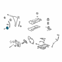 OEM 2009 Saturn Sky Vibration Damper Diagram - 12585233