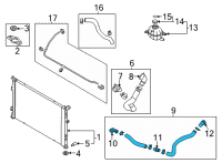 OEM 2021 Kia Sorento Hose Assembly-RADAATOR, L Diagram - 25415R5500