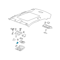 OEM 2014 Cadillac CTS Sunroof Switch Diagram - 25789091