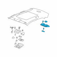 OEM Cadillac CTS Reading Lamp Assembly Diagram - 20896904