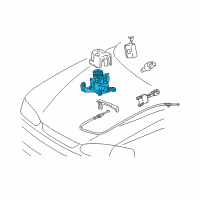 OEM 2001 Toyota Corolla Actuator Assy, Cruise Control Diagram - 88200-02020