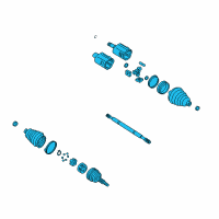OEM Cadillac Seville Front Wheel Drive Shaft Kit Diagram - 26063201