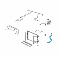 OEM 2003 Saturn Vue Radiator Outlet Hose (Lower) Diagram - 22685807