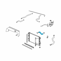 OEM 2002 Saturn Vue Radiator Inlet Hose Diagram - 22678166