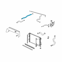 OEM 2003 Saturn Vue Hose, Heater Inlet Rear Diagram - 22704431