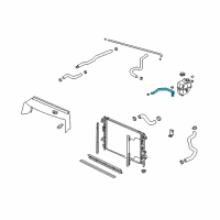 OEM Saturn Vue Water Pump Inlet Hose Diagram - 22716477