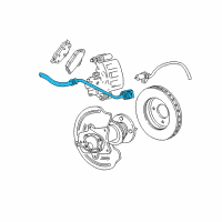OEM Ford Mustang Brake Hose Diagram - 7R3Z-2A442-E