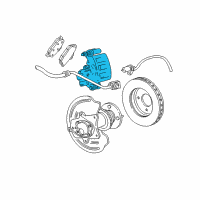 OEM 2010 Ford Mustang Caliper Diagram - DR3Z-2552-B