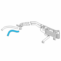 OEM 2009 Honda Pilot Hose (235MM) (ATf) Diagram - 25212-RYE-006