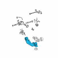 OEM Toyota Matrix Differential Mount Diagram - 52380-32020