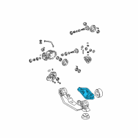 OEM 2003 Toyota Matrix Differential Mount Support Diagram - 52391-32030